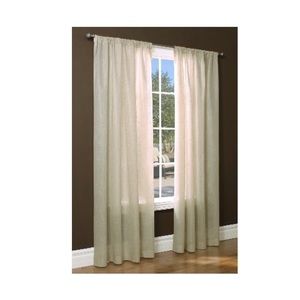 Thermashwer Weathervane Pocket Top Curtain ~ 50”x84” ~ Beige